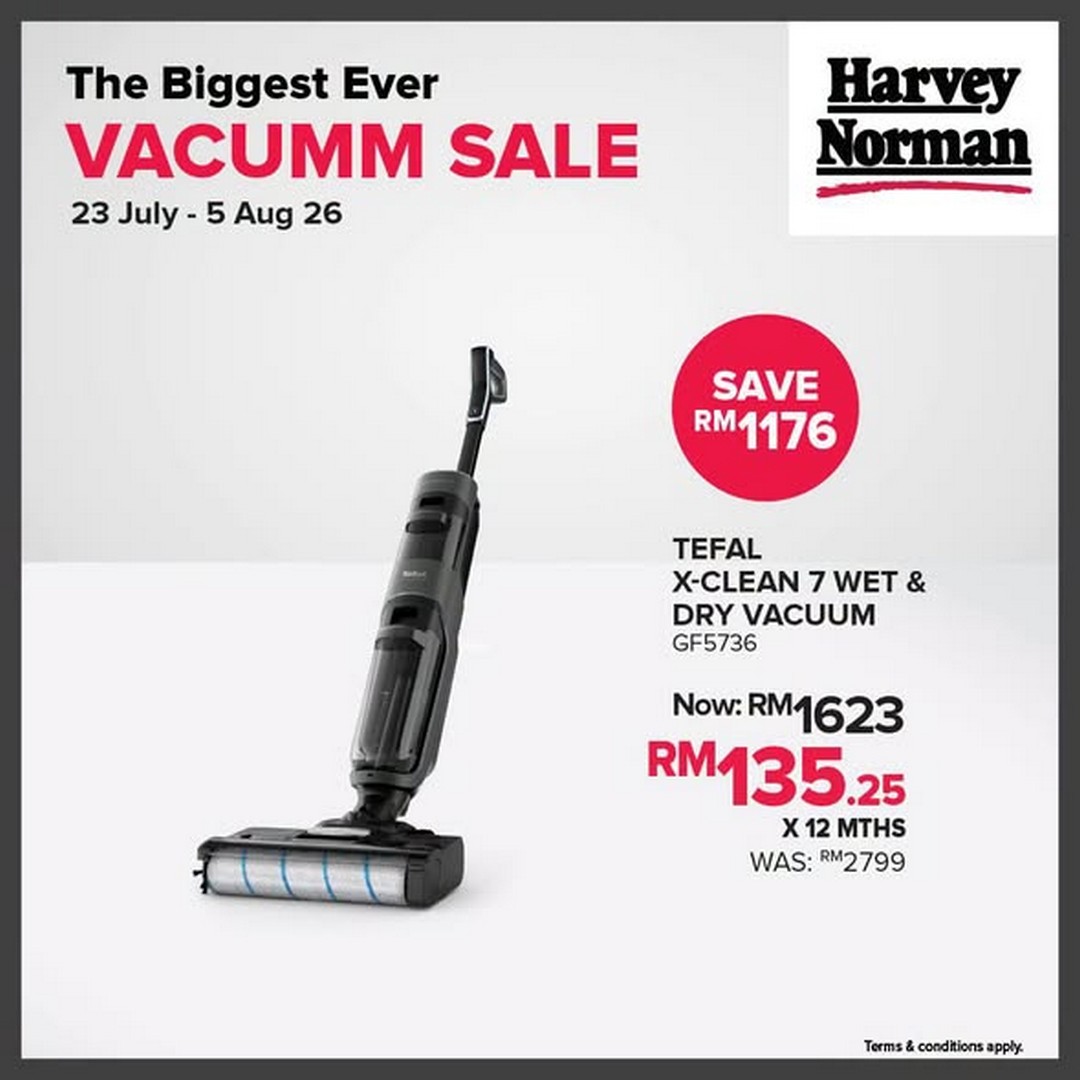 Harvey-Norman-Malaysia-Vacuum-Cleaner-Sale-3 23 July-5 August 2026: Harvey Norman Malaysia: Vacuum Cleaner Sale Promotion with Up to 60% Off and Free Cleaning Solution Worth RM199