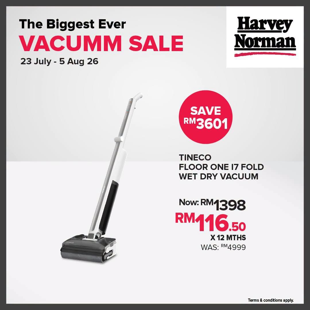 Harvey-Norman-Malaysia-Vacuum-Cleaner-Sale-7 23 July-5 August 2026: Harvey Norman Malaysia: Vacuum Cleaner Sale Promotion with Up to 60% Off and Free Cleaning Solution Worth RM199