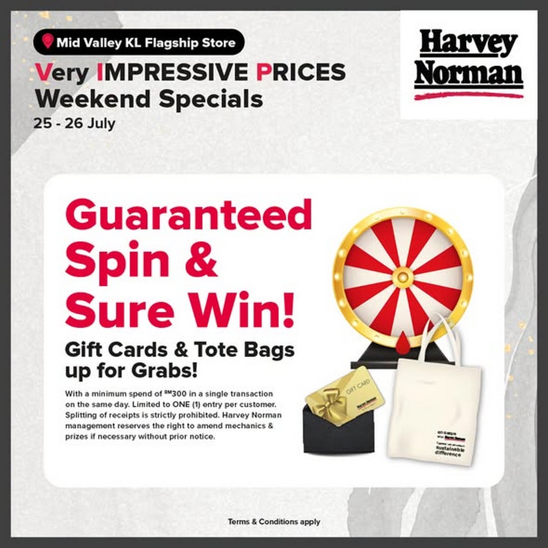 Harvey-Norman-Malaysia-Very-Impressive-Prices-Weekend-Specials-Sale-2-1 23-26 July 2026: Harvey Norman Malaysia, Top Brands Mega Warehouse Sale Promotion with Up to 80% OFF Electronics, Furniture and Home Appliances Deals
