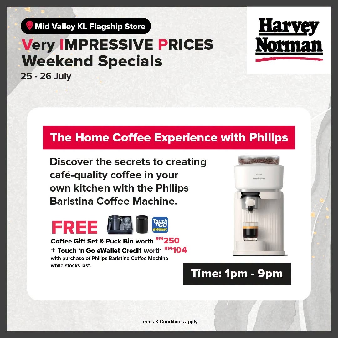 Harvey-Norman-Malaysia-Very-Impressive-Prices-Weekend-Specials-Sale-4-1 23-26 July 2026: Harvey Norman Malaysia, Top Brands Mega Warehouse Sale Promotion with Up to 80% OFF Electronics, Furniture and Home Appliances Deals