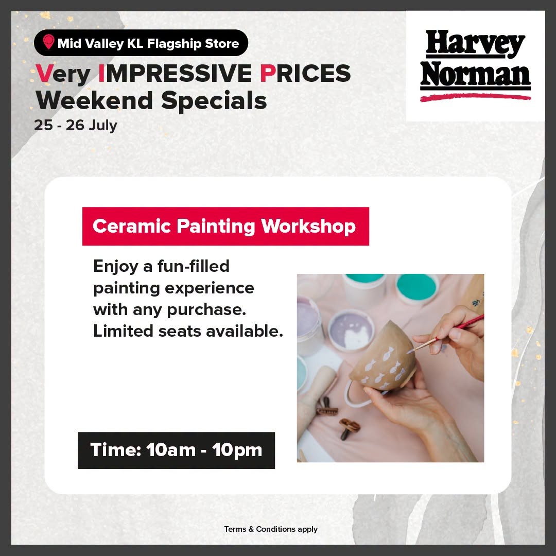 Harvey-Norman-Malaysia-Very-Impressive-Prices-Weekend-Specials-Sale-7-1 23-26 July 2026: Harvey Norman Malaysia, Top Brands Mega Warehouse Sale Promotion with Up to 80% OFF Electronics, Furniture and Home Appliances Deals