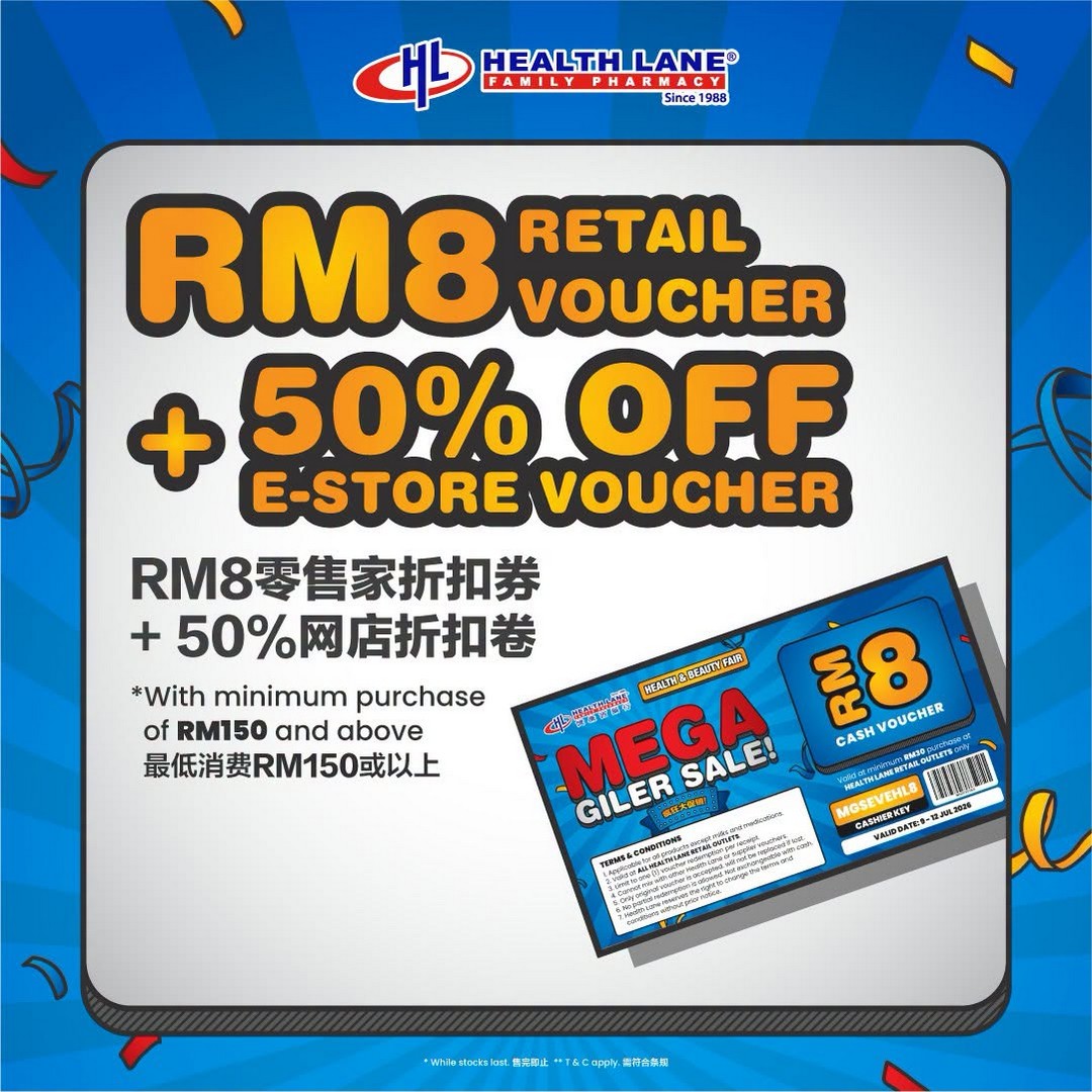 Health-Lane-Family-Pharmacy-Malaysia-Health-Beauty-Fair-Promotion-5 9–12 July 2026: Health Lane Family Pharmacy Malaysia Health & Beauty Fair Promotion at Seremban Prima – Enjoy Up to 90% OFF, Happy Hour Deals from RM0.99 and Exclusive Rewards