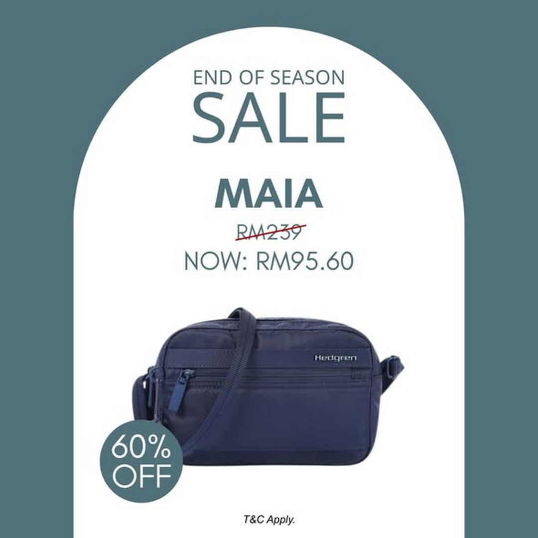 Hedgren-Malaysia-End-of-Season-Sale-–-Enjoy-Up-to-70-OFF-2 22 July 2026 onwards: Hedgren Malaysia End of Season Sale – Enjoy Up to 70% OFF Selected Bags at Gurney Paragon & Hextar World