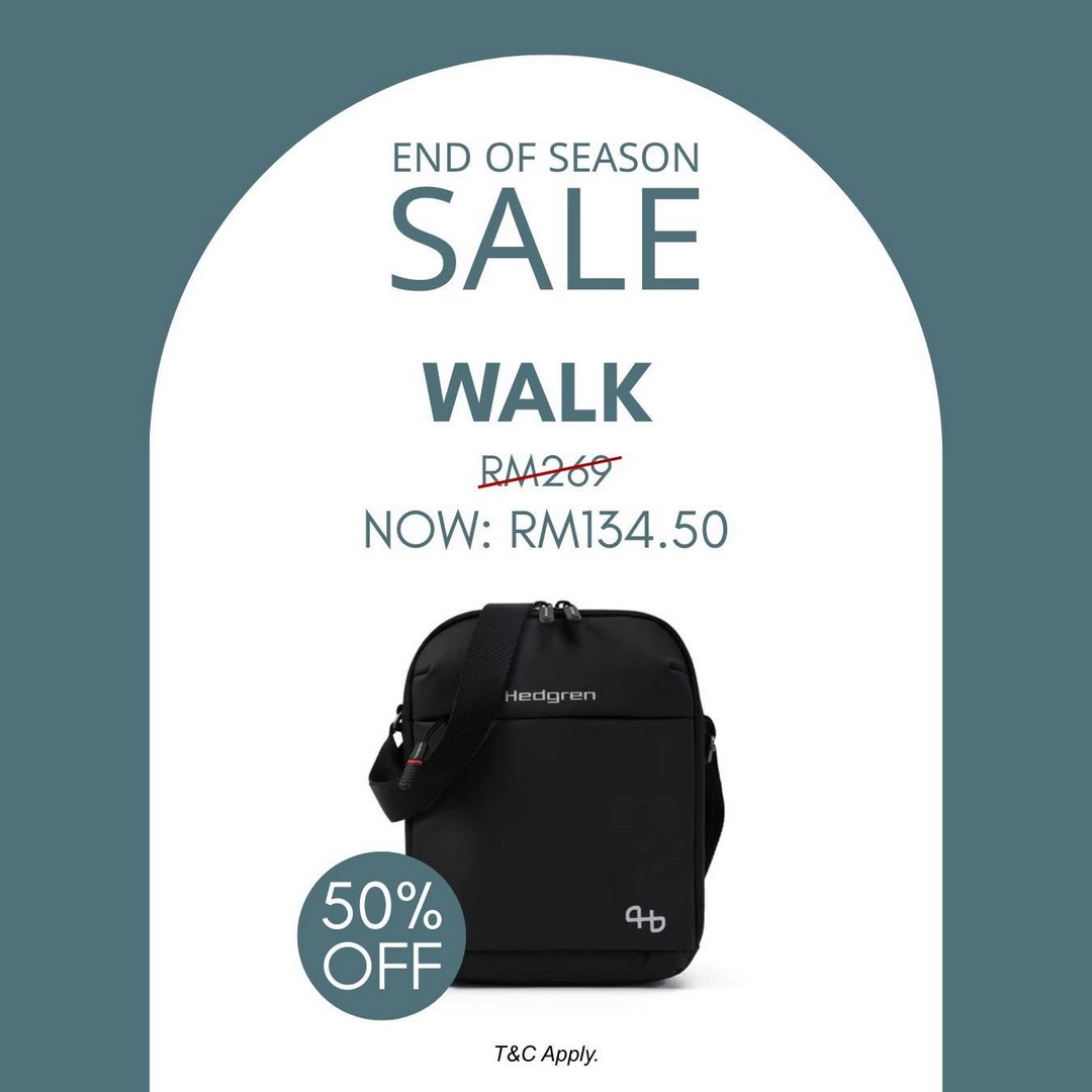 Hedgren-Malaysia-End-of-Season-Sale-–-Enjoy-Up-to-70-OFF-4 22 July 2026 onwards: Hedgren Malaysia End of Season Sale – Enjoy Up to 70% OFF Selected Bags at Gurney Paragon & Hextar World