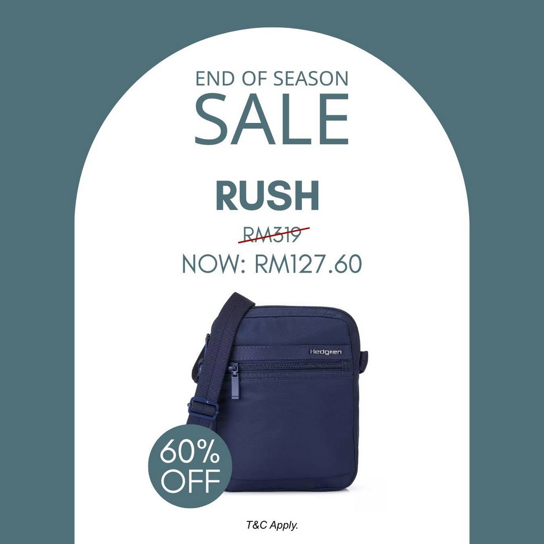 Hedgren-Malaysia-End-of-Season-Sale-–-Enjoy-Up-to-70-OFF-5 22 July 2026 onwards: Hedgren Malaysia End of Season Sale – Enjoy Up to 70% OFF Selected Bags at Gurney Paragon & Hextar World