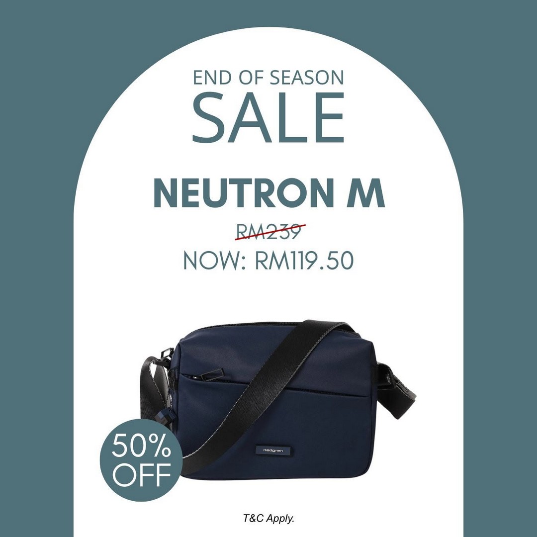 Hedgren-Malaysia-End-of-Season-Sale-–-Enjoy-Up-to-70-OFF-7 22 July 2026 onwards: Hedgren Malaysia End of Season Sale – Enjoy Up to 70% OFF Selected Bags at Gurney Paragon & Hextar World