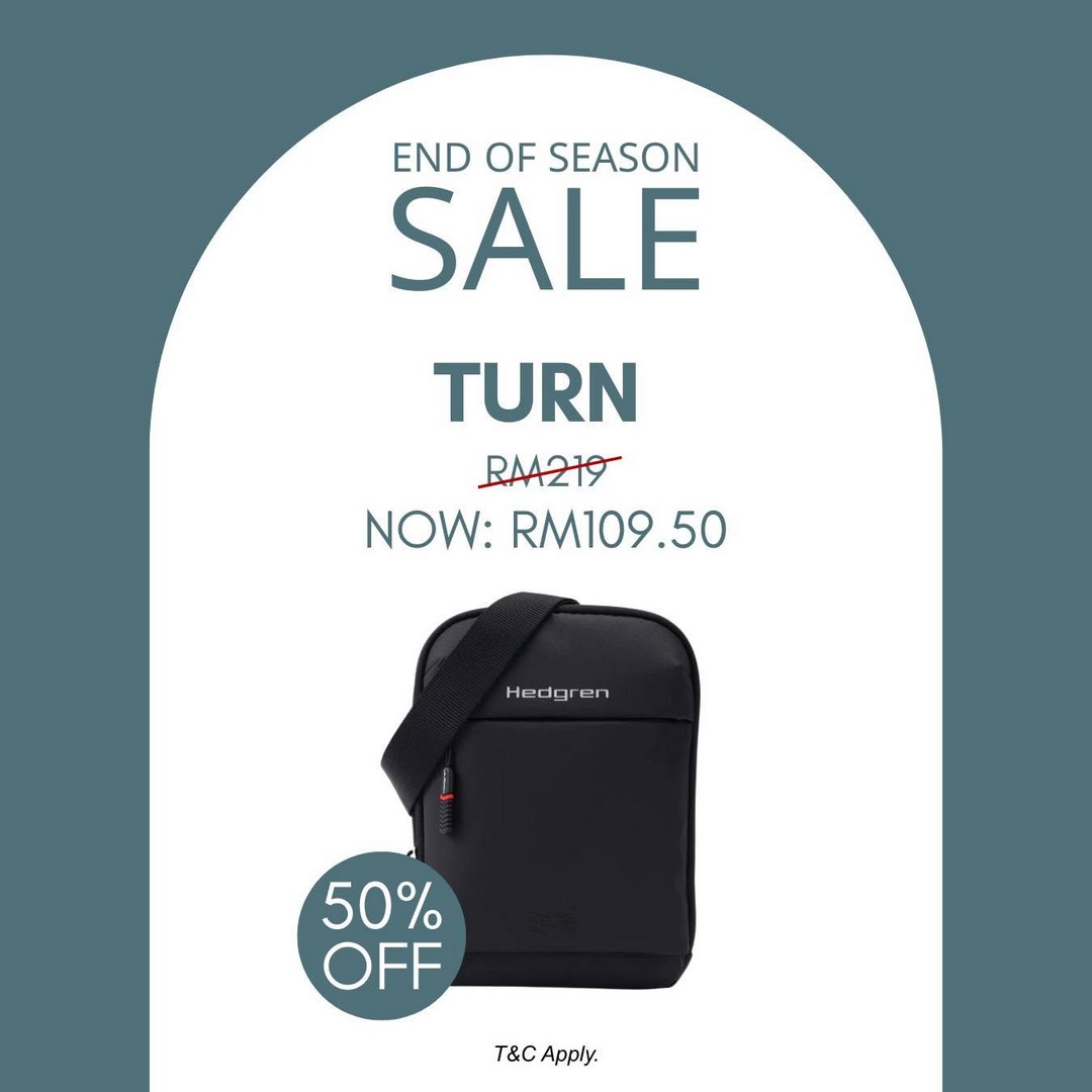 Hedgren-Malaysia-End-of-Season-Sale-–-Enjoy-Up-to-70-OFF-8 22 July 2026 onwards: Hedgren Malaysia End of Season Sale – Enjoy Up to 70% OFF Selected Bags at Gurney Paragon & Hextar World