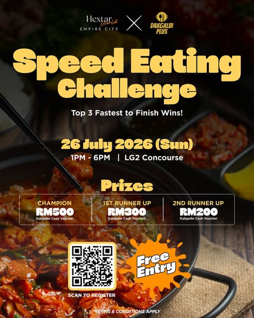 Hextar-World-Empire-City-Dakgalbi-Plus-Speed-Eating-Challenge 26 July 2026: Hextar World Empire City Dakgalbi Plus Speed Eating Challenge – Win Up to RM500 Cash Vouchers at This Exciting Food Event