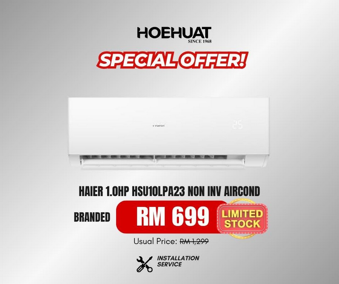 Hoe-Huat-Electric-July-Canopy-Sale-Promotion-9 11-12 July 2026: Hoe Huat Electric July Canopy Sale Promotion at Taipan USJ – 2-Day Electrical & Home Appliance Deals in Subang Jaya