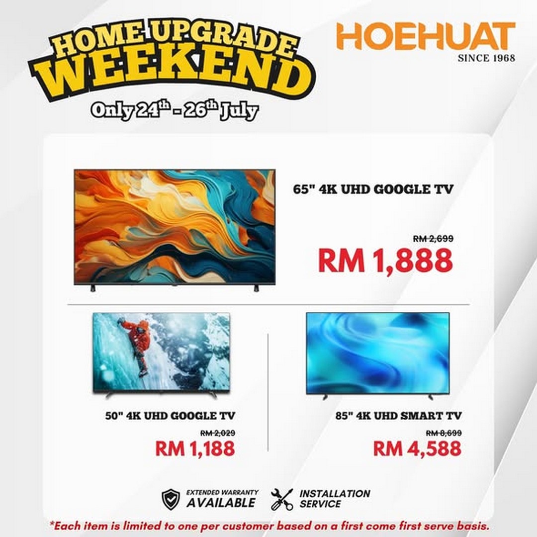 Hoe-Huat-Electric-Sdn-Bhd-Home-Upgrade-Weekend-Sale-1 24-26 July 2026: Hoe Huat Electric Sdn Bhd Home Upgrade Weekend Sale Promotion With Exclusive Home Appliance Deals And Living Solutions Offers