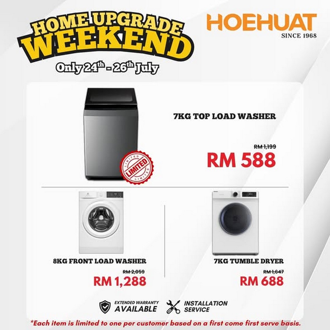 Hoe-Huat-Electric-Sdn-Bhd-Home-Upgrade-Weekend-Sale-3 24-26 July 2026: Hoe Huat Electric Sdn Bhd Home Upgrade Weekend Sale Promotion With Exclusive Home Appliance Deals And Living Solutions Offers