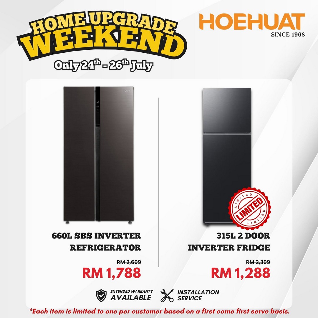 Hoe-Huat-Electric-Sdn-Bhd-Home-Upgrade-Weekend-Sale-4 24-26 July 2026: Hoe Huat Electric Sdn Bhd Home Upgrade Weekend Sale Promotion With Exclusive Home Appliance Deals And Living Solutions Offers