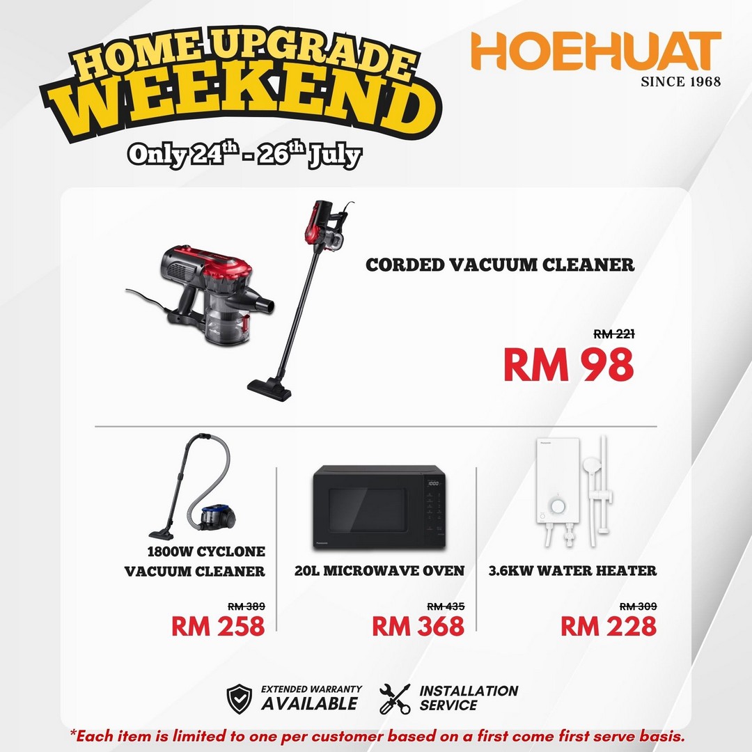 Hoe-Huat-Electric-Sdn-Bhd-Home-Upgrade-Weekend-Sale-5 24-26 July 2026: Hoe Huat Electric Sdn Bhd Home Upgrade Weekend Sale Promotion With Exclusive Home Appliance Deals And Living Solutions Offers