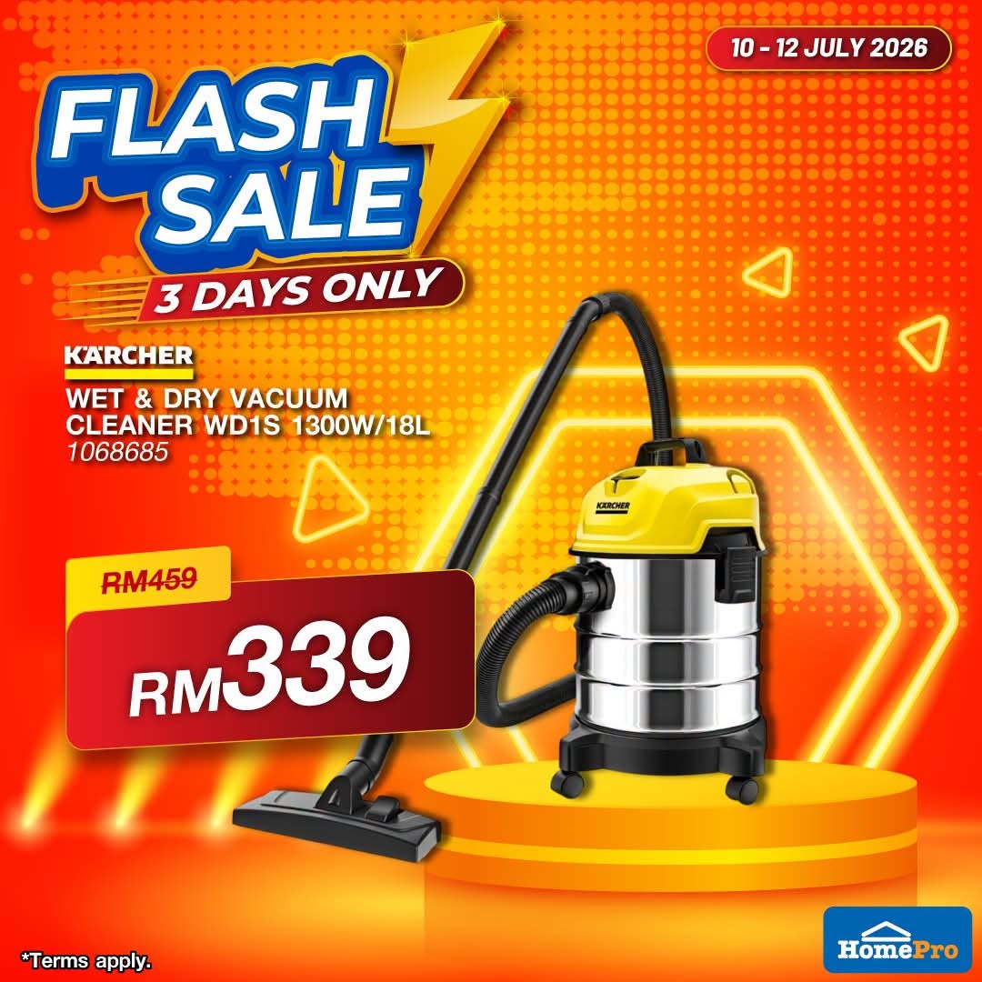 HomePro-Malaysia-Flash-Sale-Promotion-–-Save-Big-on-Home-Essentials-7 10-12 July 2026: HomePro Malaysia Flash Sale Promotion – Save Big on Home Essentials, Furniture, Appliances and More at Selected Stores & Online