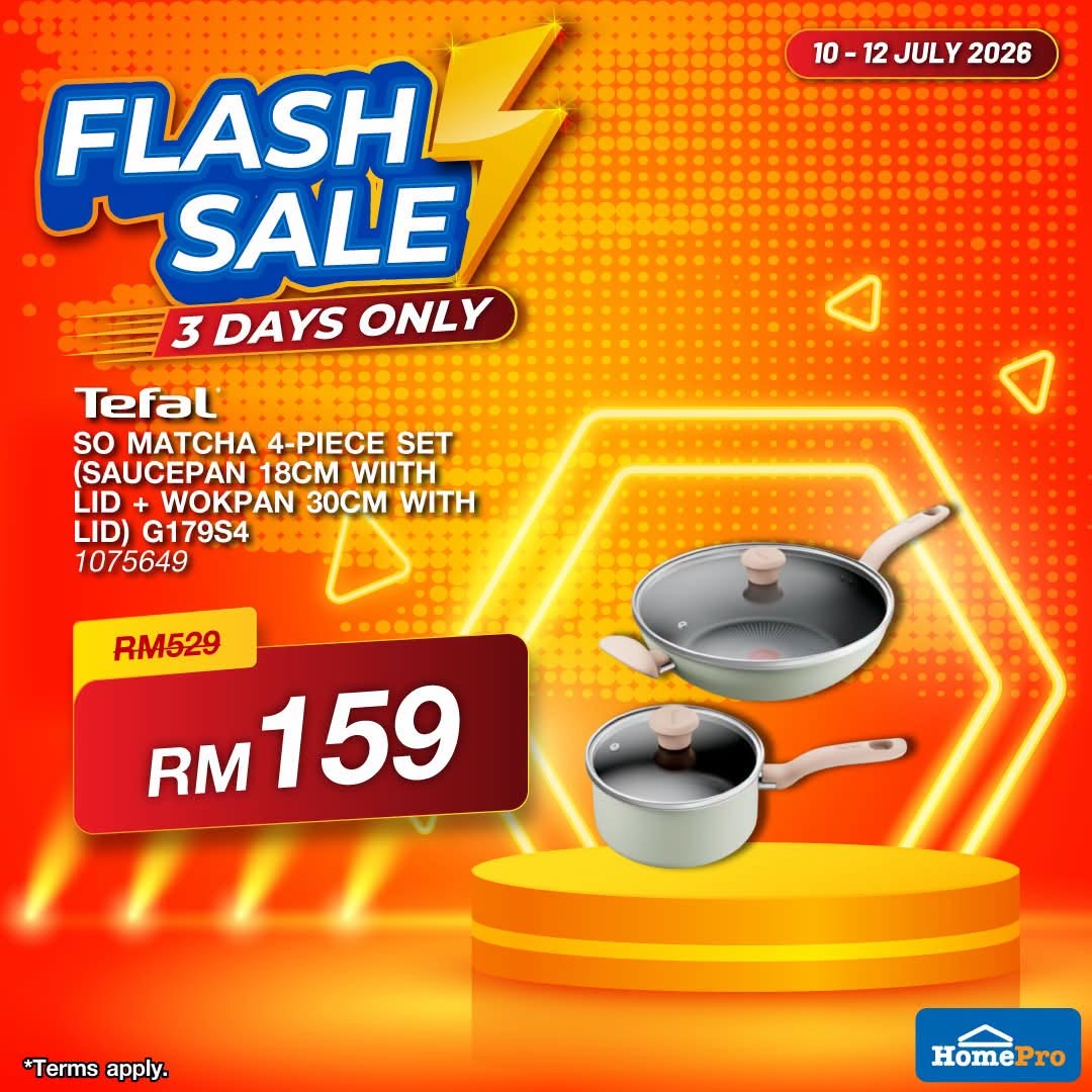 HomePro-Malaysia-Flash-Sale-Promotion-–-Save-Big-on-Home-Essentials-9 10-12 July 2026: HomePro Malaysia Flash Sale Promotion – Save Big on Home Essentials, Furniture, Appliances and More at Selected Stores & Online