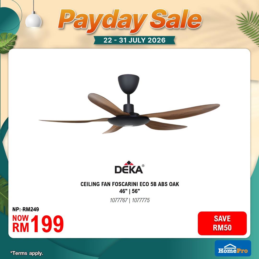 HomePro-Malaysia-July-Payday-Sale-11 22-31 July 2026: HomePro Malaysia July Payday Sale Promotion: Enjoy Up To 60% OFF Home Essentials, Furniture And Smart Appliances With Extra Savings