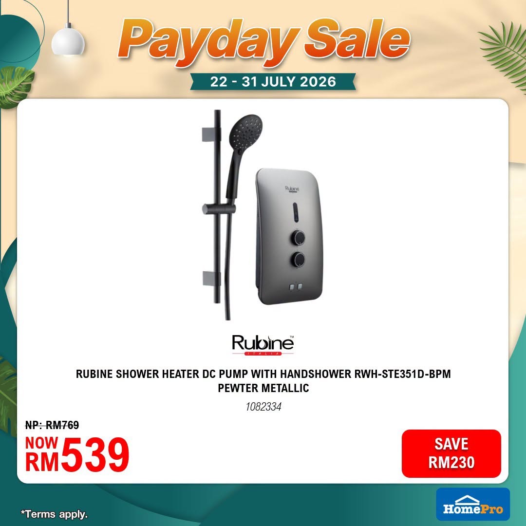 HomePro-Malaysia-July-Payday-Sale-15 22-31 July 2026: HomePro Malaysia July Payday Sale Promotion: Enjoy Up To 60% OFF Home Essentials, Furniture And Smart Appliances With Extra Savings