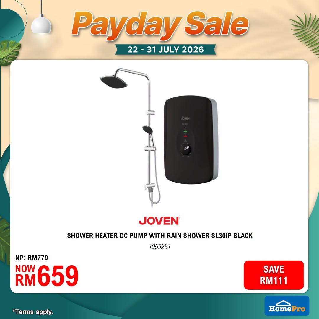 HomePro-Malaysia-July-Payday-Sale-16 22-31 July 2026: HomePro Malaysia July Payday Sale Promotion: Enjoy Up To 60% OFF Home Essentials, Furniture And Smart Appliances With Extra Savings