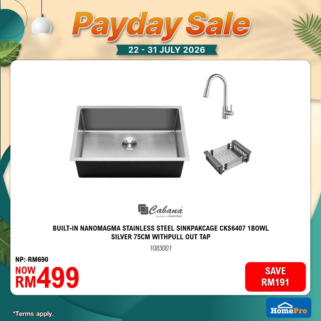 HomePro-Malaysia-July-Payday-Sale-17 22-31 July 2026: HomePro Malaysia July Payday Sale Promotion: Enjoy Up To 60% OFF Home Essentials, Furniture And Smart Appliances With Extra Savings