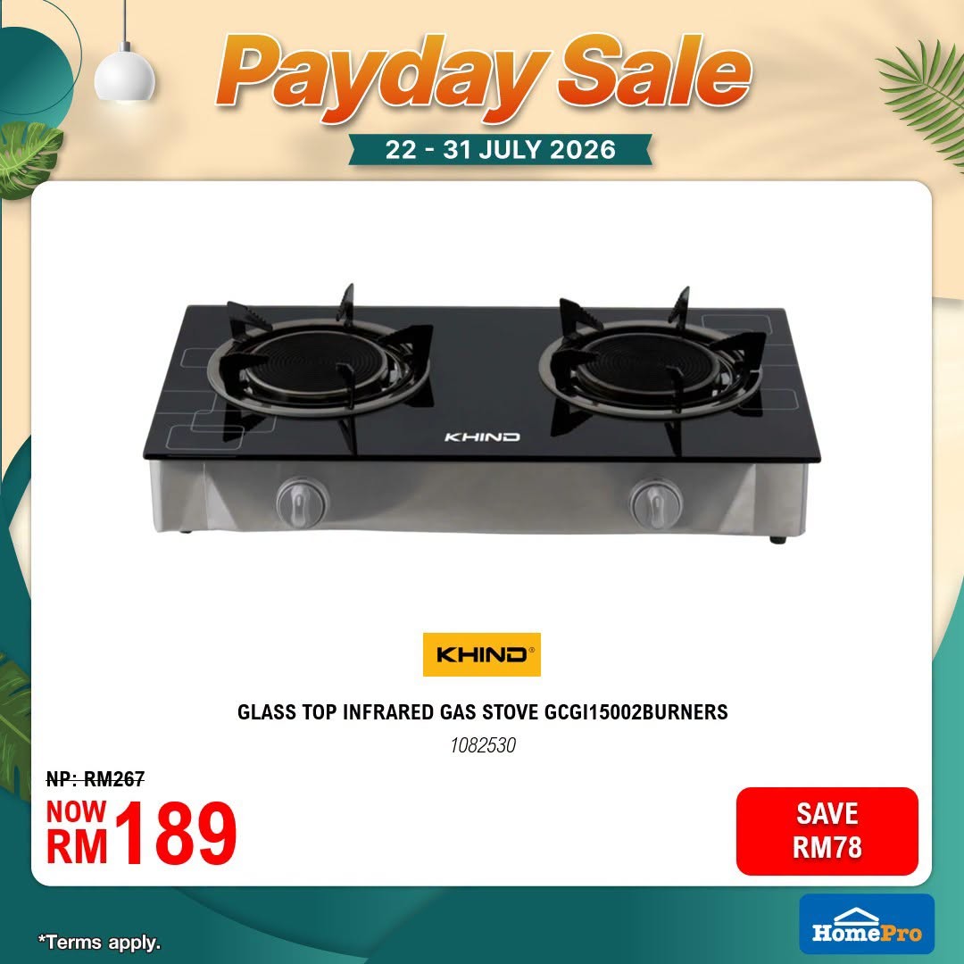 HomePro-Malaysia-July-Payday-Sale-18 22-31 July 2026: HomePro Malaysia July Payday Sale Promotion: Enjoy Up To 60% OFF Home Essentials, Furniture And Smart Appliances With Extra Savings
