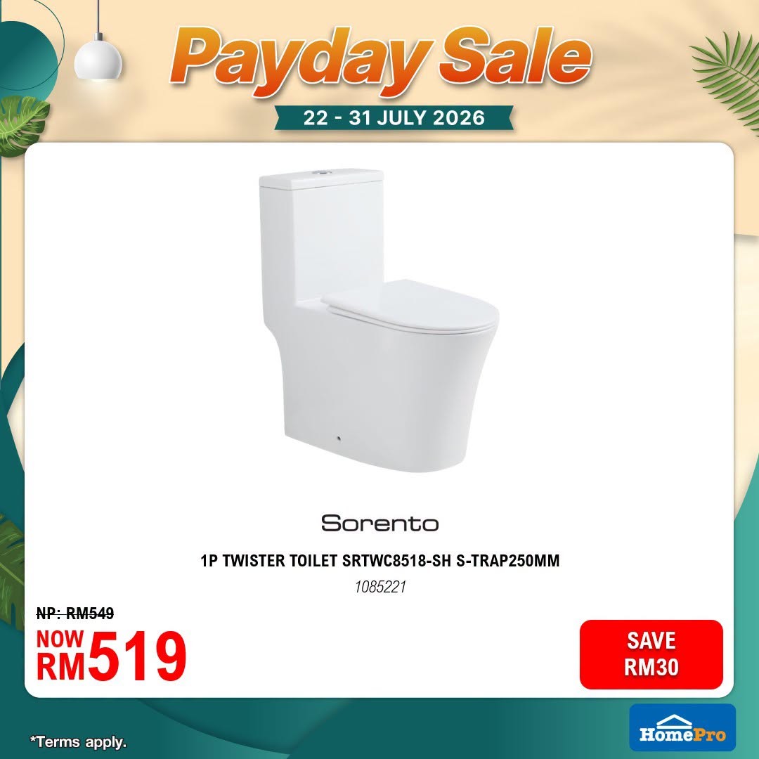 HomePro-Malaysia-July-Payday-Sale-20 22-31 July 2026: HomePro Malaysia July Payday Sale Promotion: Enjoy Up To 60% OFF Home Essentials, Furniture And Smart Appliances With Extra Savings