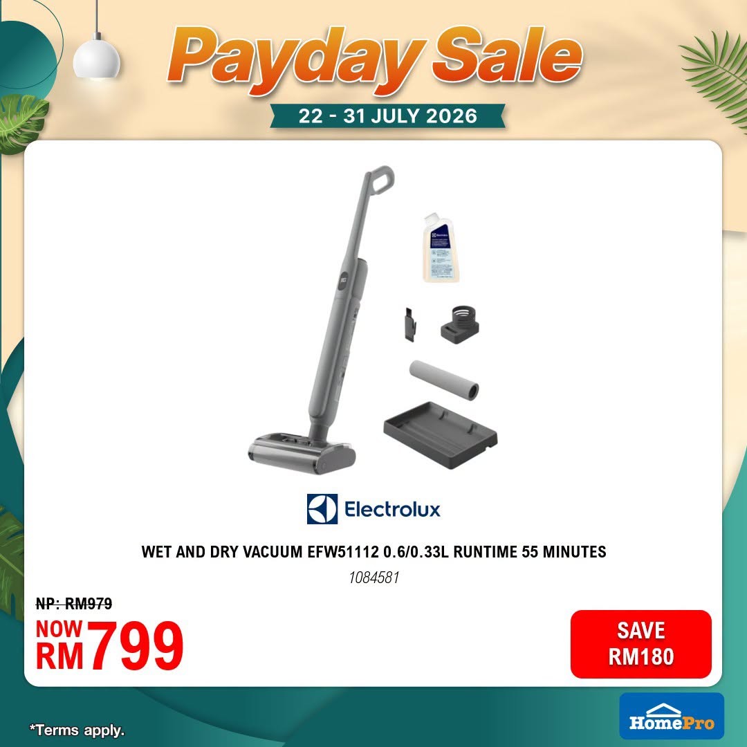 HomePro-Malaysia-July-Payday-Sale-4 22-31 July 2026: HomePro Malaysia July Payday Sale Promotion: Enjoy Up To 60% OFF Home Essentials, Furniture And Smart Appliances With Extra Savings