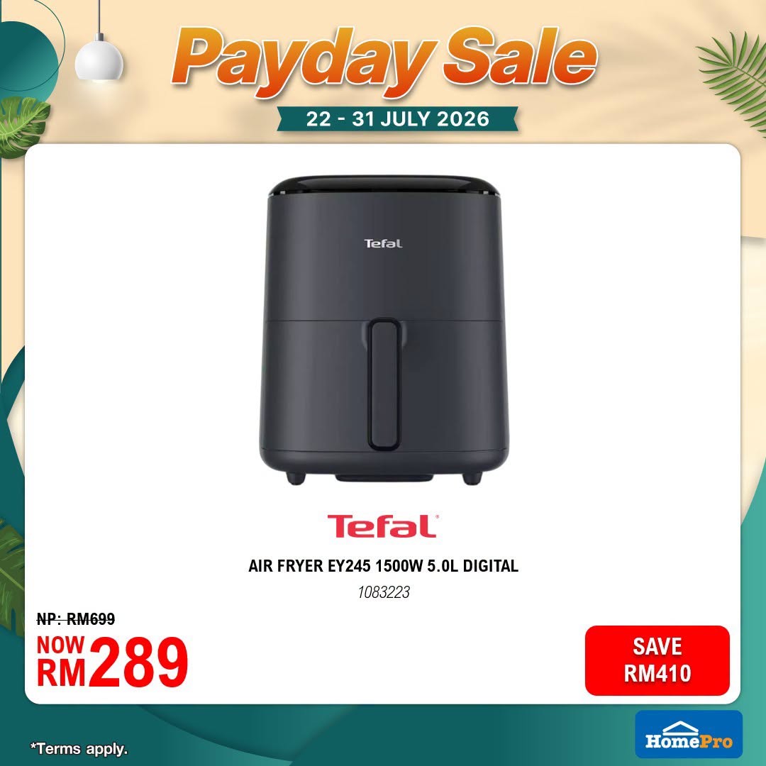 HomePro-Malaysia-July-Payday-Sale-6 22-31 July 2026: HomePro Malaysia July Payday Sale Promotion: Enjoy Up To 60% OFF Home Essentials, Furniture And Smart Appliances With Extra Savings