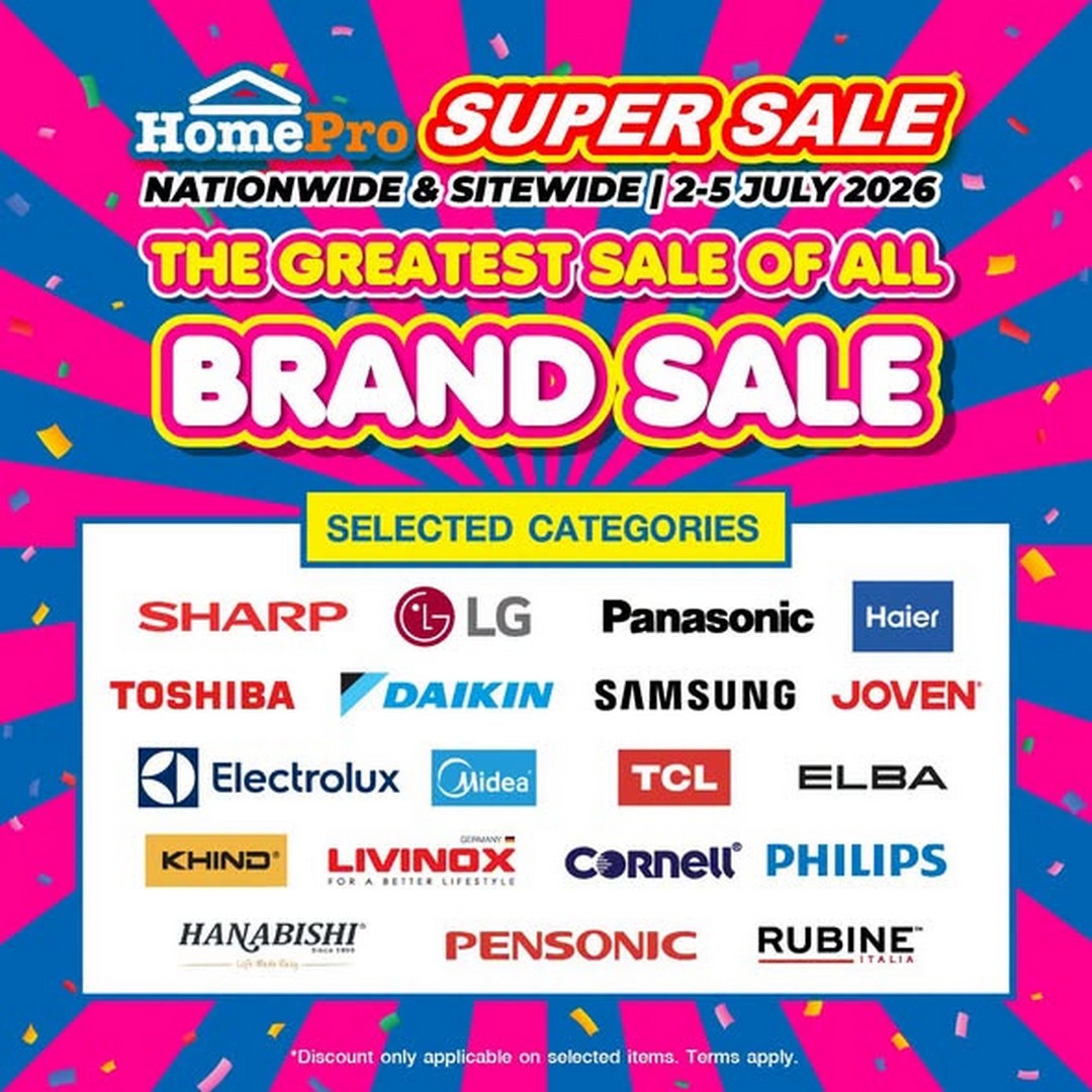 HomePro-Malaysia-Super-Sale-with-Up-to-80-Off-2 2–5 July 2026: HomePro Malaysia Super Sale with Up to 80% Off, Free Gifts Worth Up to RM888 and Exclusive Member Promotions Nationwide