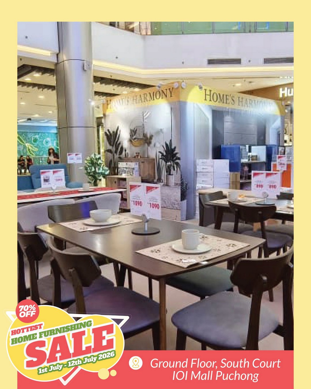 Homes-Harmony-Home-Refresh-Sale-at-IOI-Mall-Puchong-6 1–12 July 2026: Home's Harmony Home Refresh Sale at IOI Mall Puchong – Enjoy Up to 70% OFF Bedding, Furniture, Home Décor and Household Essentials