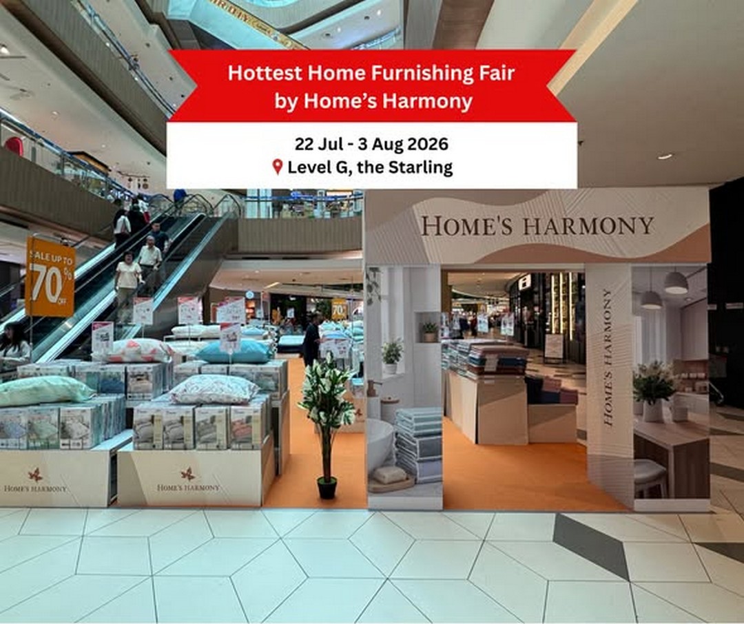 Homes-Harmony-Hottest-Home-Furnishing-Fair-Sale 22 July-3 August 2026: Home’s Harmony: Hottest Home Furnishing Fair Sale Promotion with Up to 70% OFF at The Starling