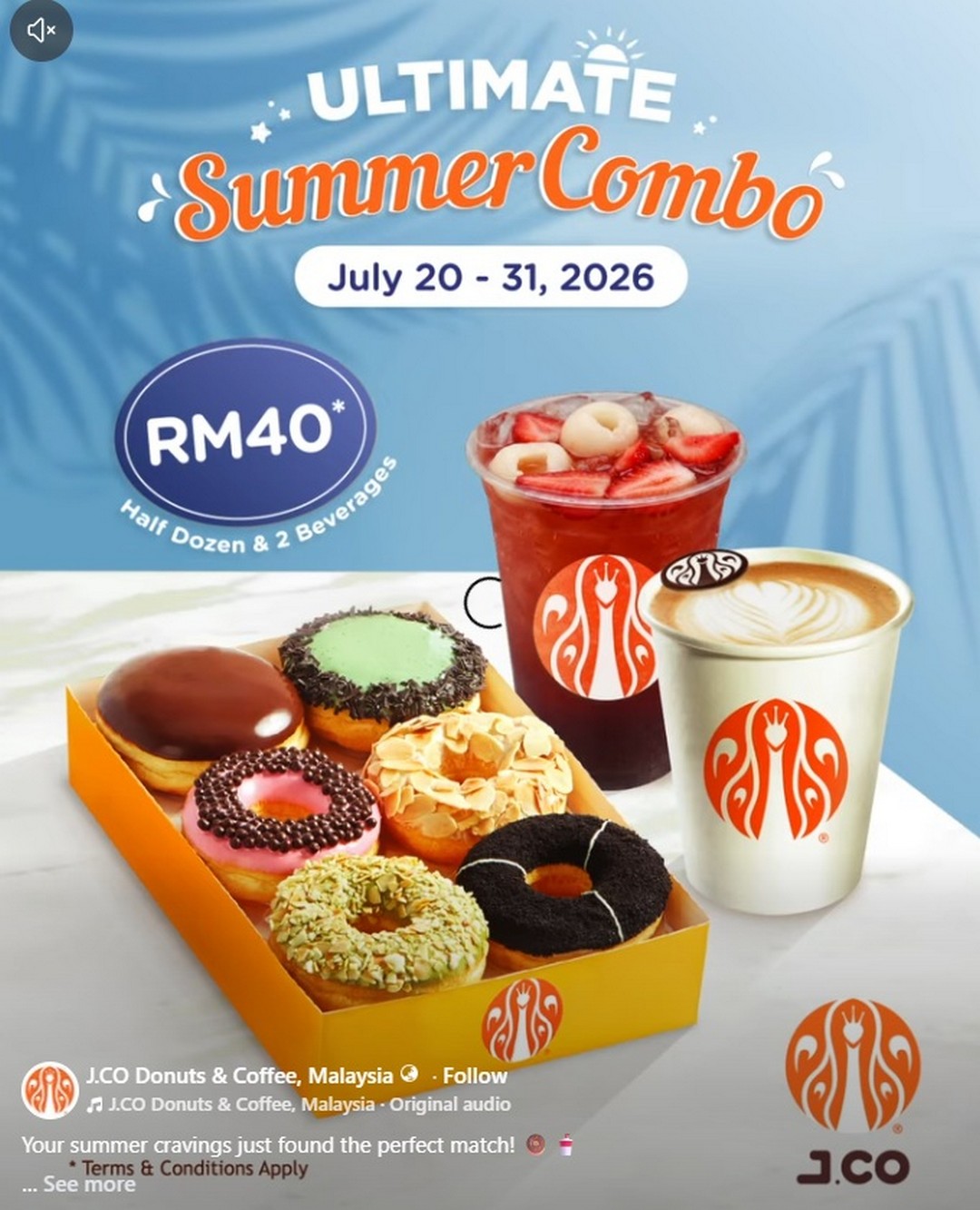 J.CO-Donuts-Coffee-Malaysia-Half-Dozen-Donuts-2-Beverages-Promotion 20-31 July 2026: J.CO Donuts & Coffee Malaysia Half Dozen Donuts + 2 Beverages Promotion – Enjoy Sweet Treats for Only RM40