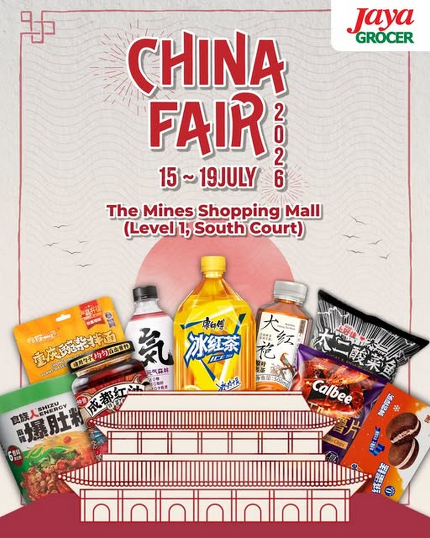 Jaya-Grocer-China-Fair-Promotion 15-19 July 2026: Jaya Grocer China Fair Promotion: Discover Authentic Chinese Food, Snacks and Pantry Favourites at The Mines Shopping Mall