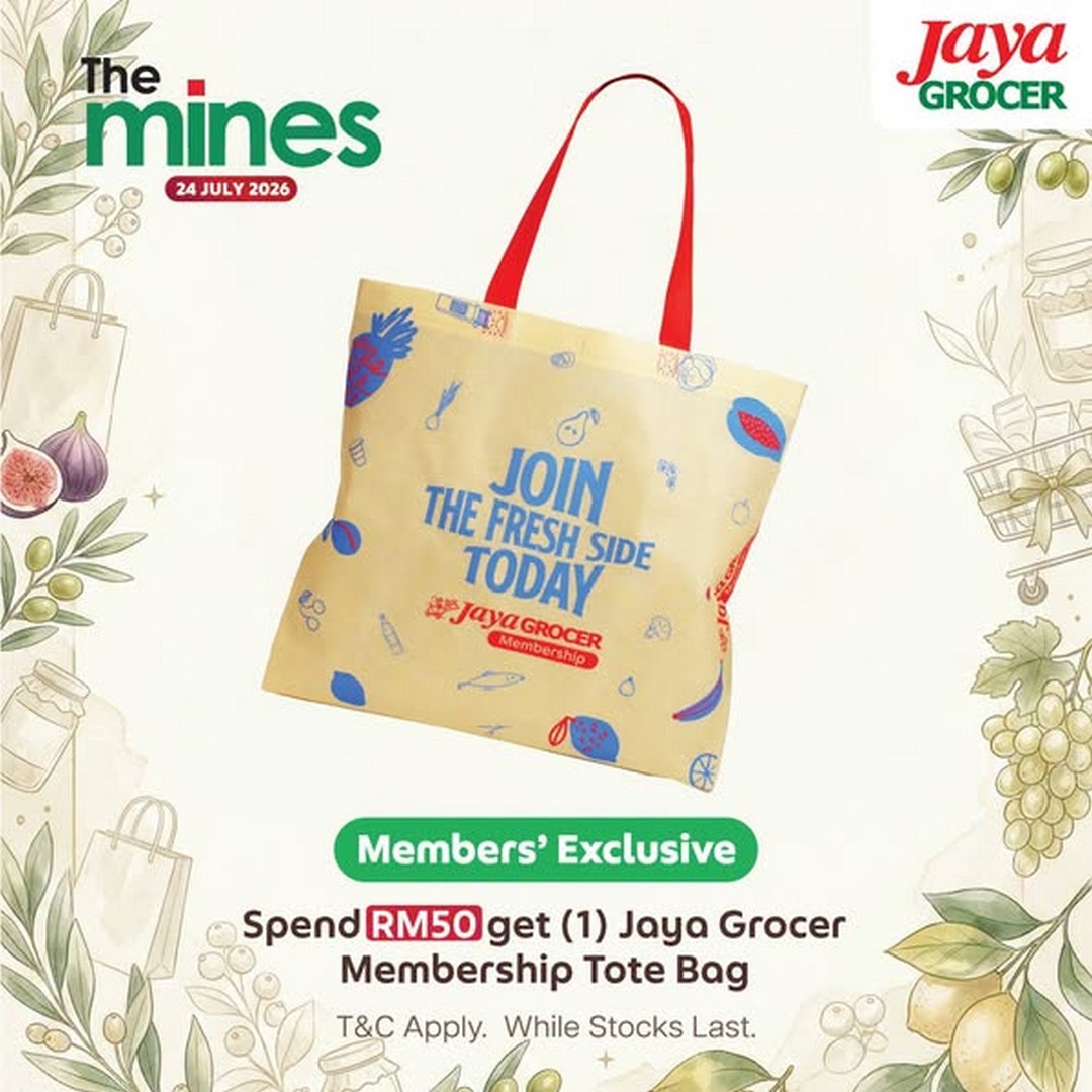 Jaya-Grocer-The-Mines-Shopping-Mall-Opening-Promotion-2 24 July 2026: Jaya Grocer The Mines Shopping Mall Opening Promotion: Enjoy Freebies, Member Rewards and Exciting Opening Day Activities