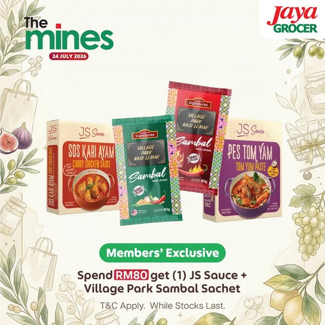 Jaya-Grocer-The-Mines-Shopping-Mall-Opening-Promotion-3 24 July 2026: Jaya Grocer The Mines Shopping Mall Opening Promotion: Enjoy Freebies, Member Rewards and Exciting Opening Day Activities