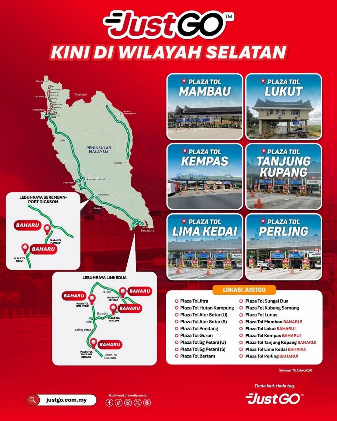 JustGO-Malaysia-Promotion-Event-for-Seamless-ANPR-Toll-1 25 July 2026 onwards: JustGO Malaysia: Promotion Event for Seamless ANPR Toll Payments Expansion to 18 Toll Plazas Across Malaysia