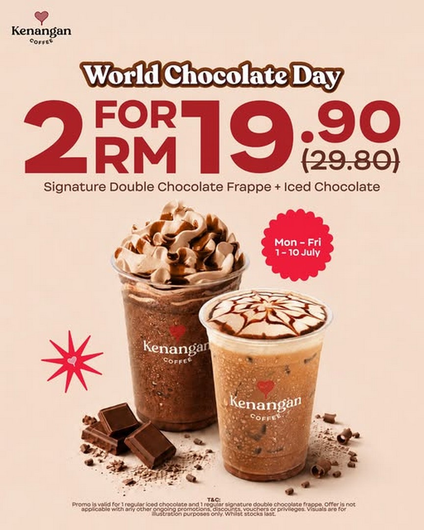 Kenangan-Coffee-Malaysia-Chocolate-Pair-Deal-Promotion 1–10 July 2026: Kenangan Coffee Malaysia, Chocolate Pair Deal Promotion, 2 Chocolate Drinks for RM19.90 Nationwide Offer