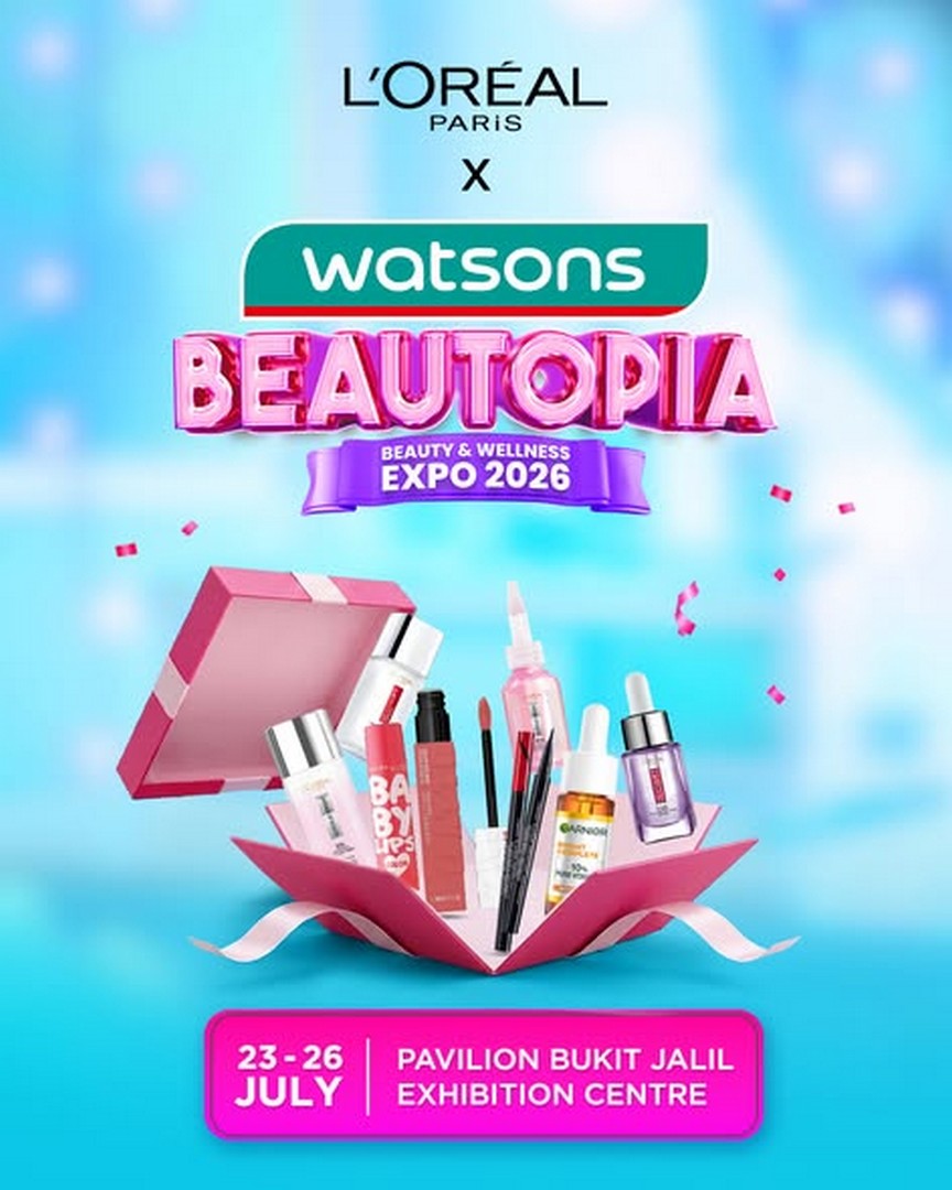 LOreal-Paris-Malaysia-Beauty-Promotion 23-26 July 2026: L'Oréal Paris Malaysia Beauty Promotion at Watsons Beautopia – Up to 40% OFF, Exclusive Gifts and Limited-Time Beauty Deals at Pavilion Bukit Jalil