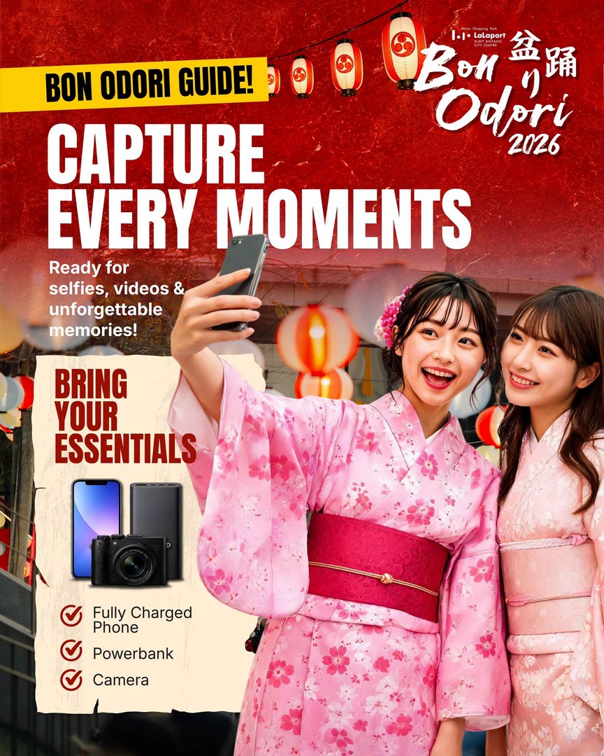 LaLaport-Bukit-Bintang-City-Centre-Bon-Odori-2026-Festival-Event-4 1–9 August 2026: LaLaport Bukit Bintang City Centre Bon Odori 2026 Festival Event – Free Starter Kit Giveaway, Japanese Cultural Celebration & Family Fun in Kuala Lumpu