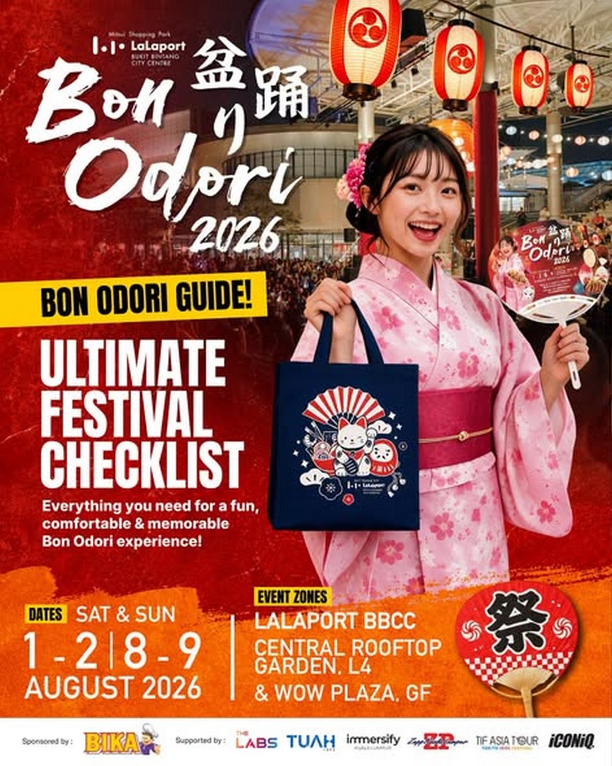 LaLaport-Bukit-Bintang-City-Centre-Bon-Odori-2026-Festival-Event 1–9 August 2026: LaLaport Bukit Bintang City Centre Bon Odori 2026 Festival Event – Free Starter Kit Giveaway, Japanese Cultural Celebration & Family Fun in Kuala Lumpu
