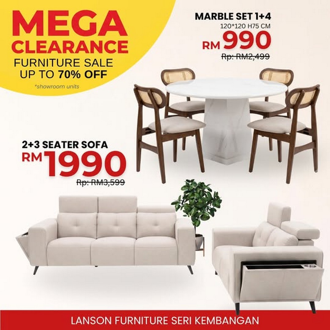 Lanson-Furniture-Mega-Furniture-Clearance-Sale-2 13 July 2026 onwards: Lanson Furniture Mega Furniture Clearance Sale – Enjoy Up to 70% OFF Sofas, Dining Sets and Home Furniture in Seri Kembangan
