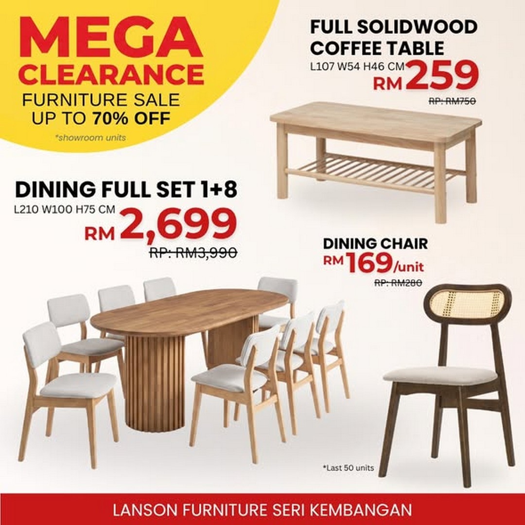 Lanson-Furniture-Mega-Furniture-Clearance-Sale-3 13 July 2026 onwards: Lanson Furniture Mega Furniture Clearance Sale – Enjoy Up to 70% OFF Sofas, Dining Sets and Home Furniture in Seri Kembangan