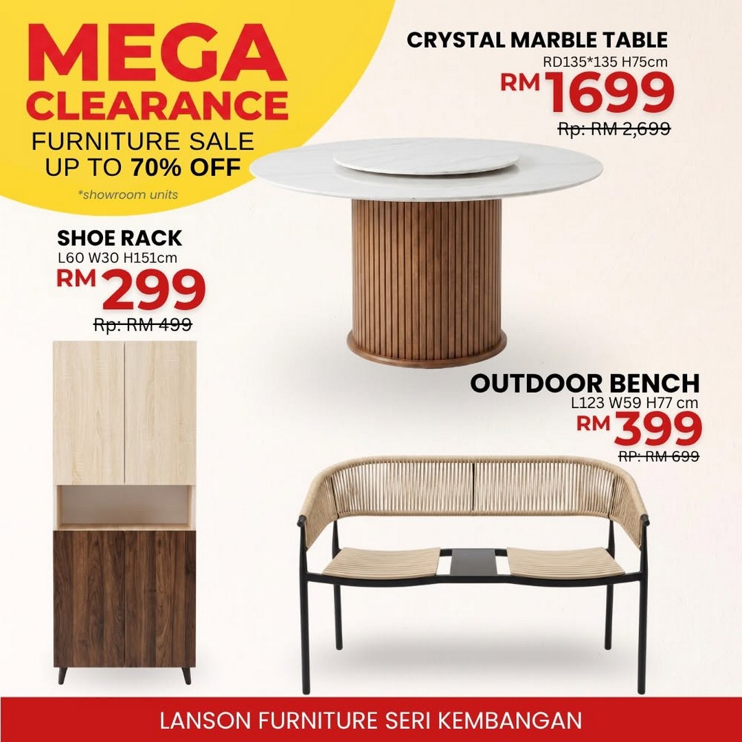 Lanson-Furniture-Mega-Furniture-Clearance-Sale-8 13 July 2026 onwards: Lanson Furniture Mega Furniture Clearance Sale – Enjoy Up to 70% OFF Sofas, Dining Sets and Home Furniture in Seri Kembangan