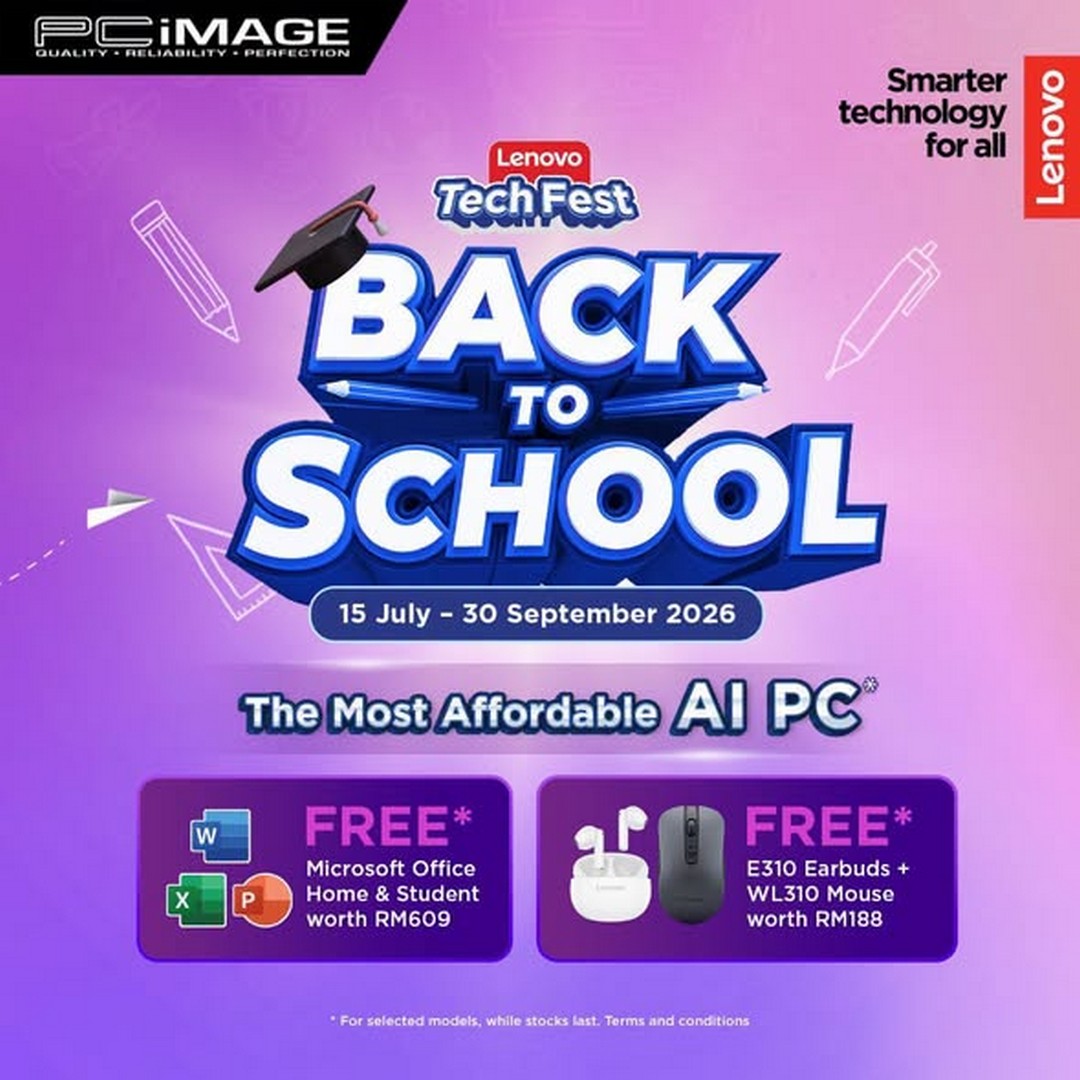 Lenovo-Malaysia-Tech-Fest-Back-to-School-Promotion 15 July-30 September 2026: Lenovo Malaysia: Tech Fest Back to School Promotion with Free Microsoft Office, Earbuds and Mouse Bundle