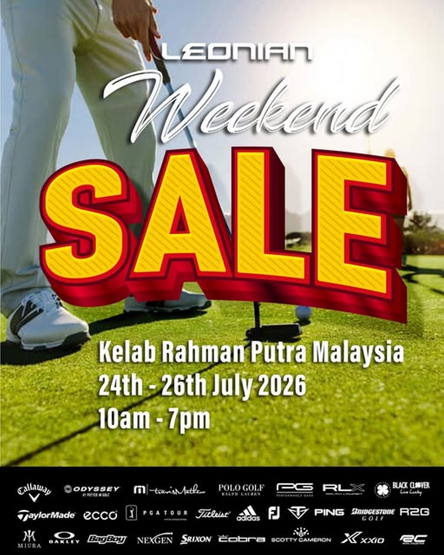 Leonian-Malaysia-Golf-Sale-Promotion-with-Up-to-70-OFF 24-26 July 2026: Leonian Malaysia Golf Sale Promotion with Up to 70% OFF Golf Apparel and Gear at Kelab Rahman Putra