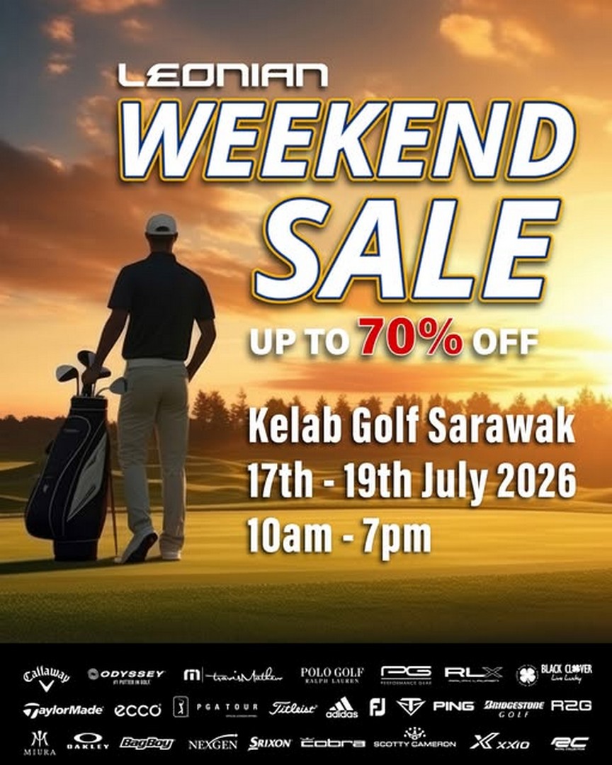 Leonian-Malaysia-Golf-Sale-Promotion 17-19 July 2026: Leonian Malaysia Golf Sale Promotion: Enjoy Up To 70% Off Favourite Golf Brands at Kelab Golf Sarawak