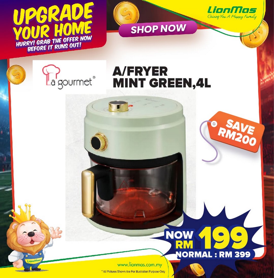 Lionmas-Furnishers-HQ-Home-Electrical-Furniture-Promotion-at-Lionmas-18 5-15 July 2026: Lionmas Furnishers HQ Home Electrical & Furniture Promotion at Lionmas Pontian, Johor – Save with Great Discounts and 50% Air Conditioner Installation Offer