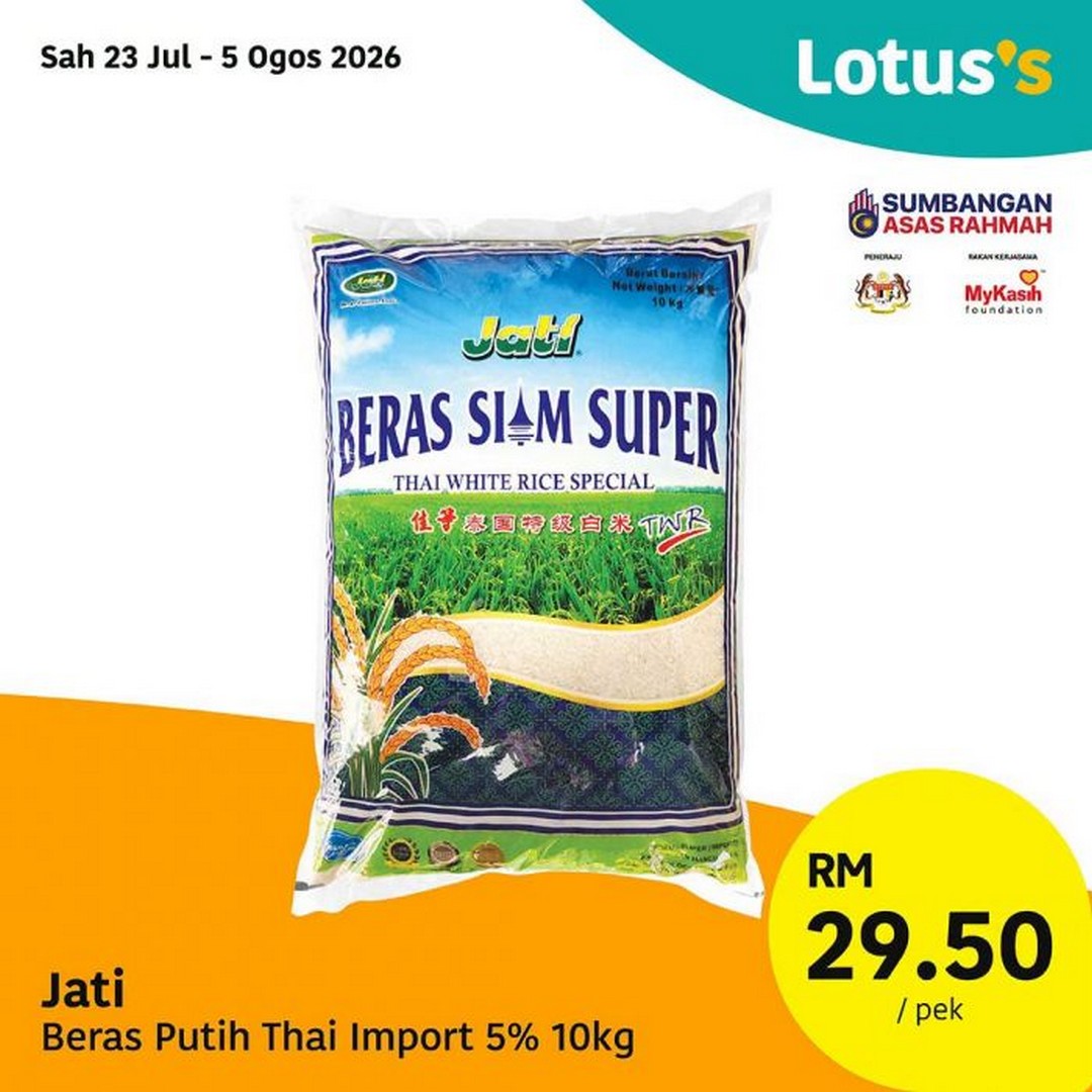 Lotuss-Malaysia-Banyak-Murah-Sale-1 23 July-5 August 2026: Lotus's Malaysia, Banyak Murah Sale Promotion with Rice 10kg at RM29.50 and More Grocery Deals