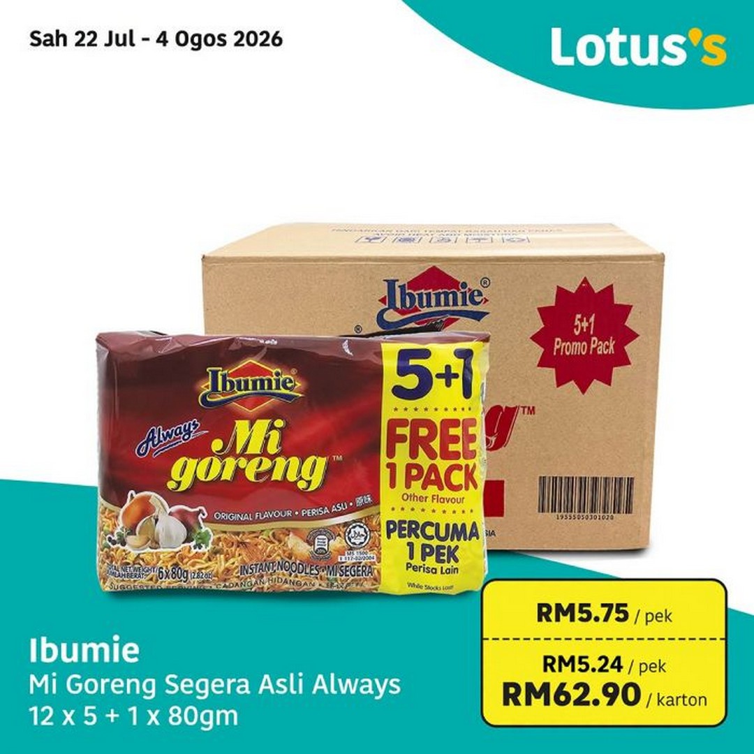 Lotuss-Malaysia-Beli-Lebih-Untung-Lebih-Sale-10 22 July-4 August 2026: Lotus's Malaysia Beli Lebih Untung Lebih Sale: Enjoy Bulk Savings & Discounts on Fresh Food, Groceries and Household Essentials