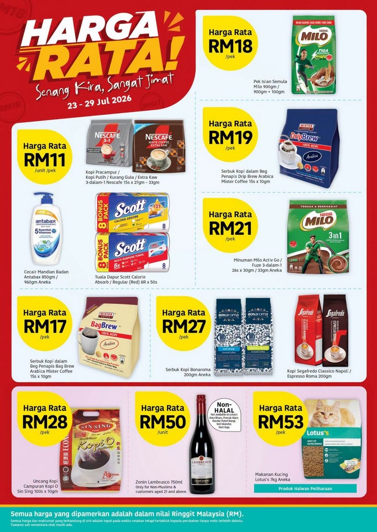 Lotuss-Malaysia-Harga-Rata-Sale-Promotion-2-1 23-29 July 2026: Lotus's Malaysia Harga Rata Sale Promotion, Grab Everyday Essentials From RM2 With Member Rewards
