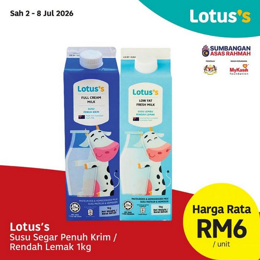 Lotuss-Malaysia-Harga-Rata-Sale-Promotion-6 2–8 July 2026: Lotus's Malaysia Harga Rata Sale Promotion – Flat Price Grocery Deals from Just RM4 on Daily Essentials